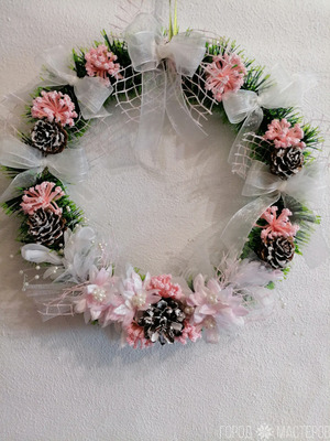 Рождественский, новогодний венок - 6