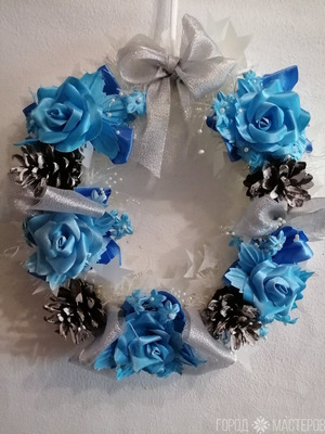 Рождественский, новогодний венок - 7