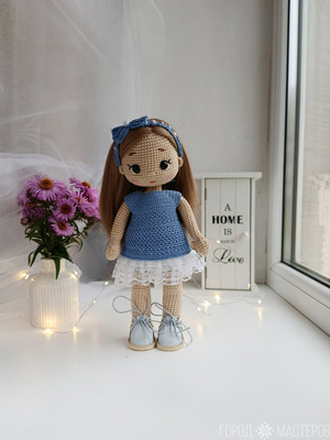Кукла интерьерная. Вязаная кукла - 4