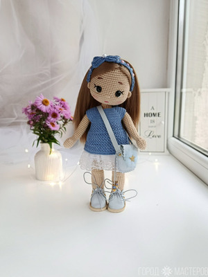 Кукла интерьерная. Вязаная кукла - 6