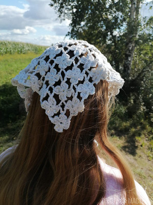 Косынки кроше ручной работы - 3