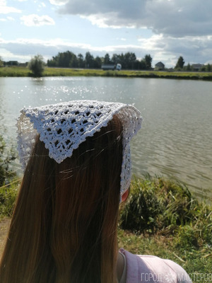 Косынки кроше ручной работы - 4
