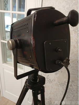 Торшер прожектор лофт на штативе треноге - 3