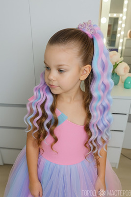 Афрохвост , хвост на резинке ,, Сердце ,,