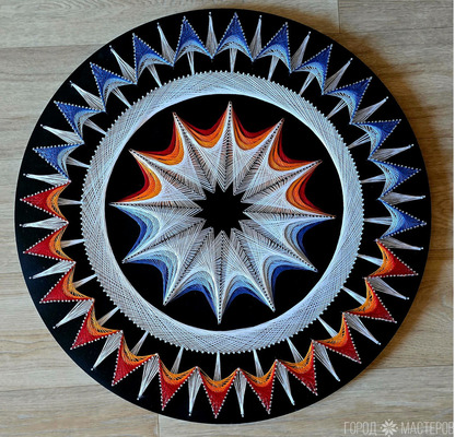 Картина в стиле String art