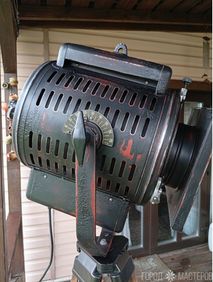 Прожектор светильник лофт на штативе треноге - 4