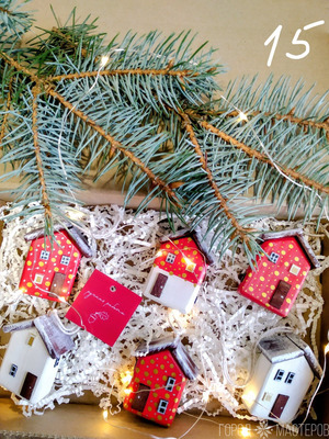 Новогодние домики - декор на едку - 3