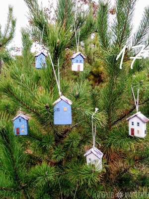 Домики на елку ручной работы - 3