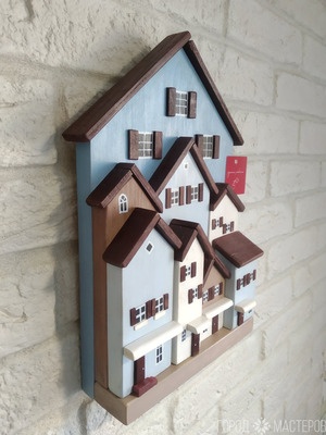 Объемная домик- ключница
