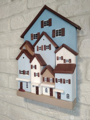 Объемная домик- ключница - 2