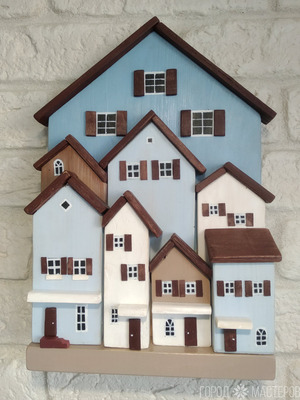 Объемная домик- ключница - 4