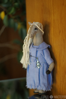 Пара лошадок из ткани. - 3