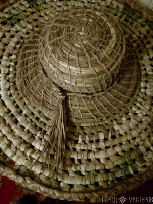 Шляпа плетёная. - 2