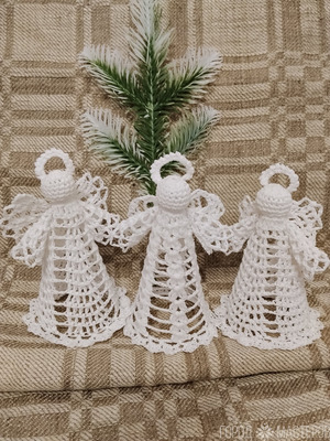 Ангел Рождественский крючком - 3