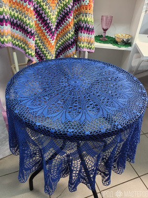 Вяжу ажурные стильные скатерти