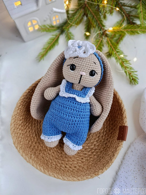 Зайка вязаный - 2