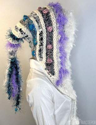 Шапка с ушками "шапка феи" оригинальная нарядная