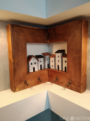 Панно " Старые улицы", ключница угловая, подарок - 2