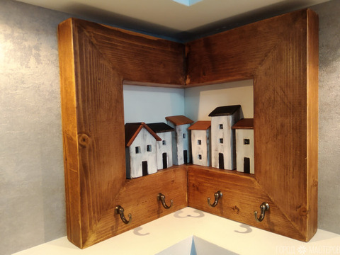 Панно " Старые улицы", ключница угловая, подарок - 3