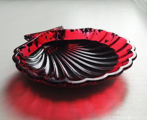 Блюдце "ракушка" из эпоксидной смолы - 2