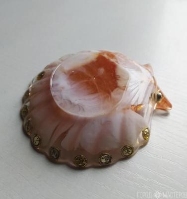 Блюдце "ракушка" из эпоксидной смолы - 3