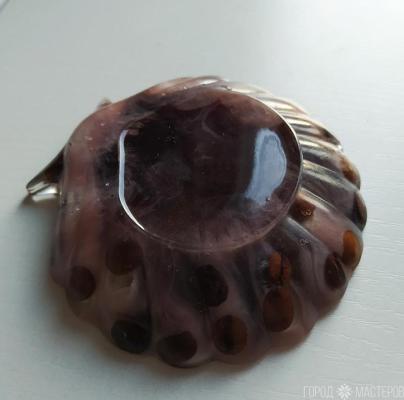 Блюдце "ракушка" из эпоксидной смолы - 3