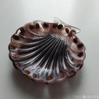 Блюдце "ракушка" из эпоксидной смолы - 4