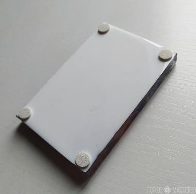 Мыльница из эпоксидной смолы с цветами - 5