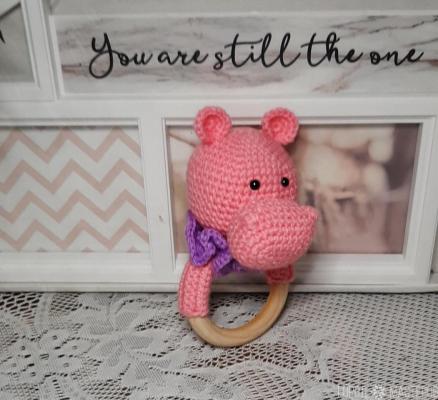 Погремушка-грызунок Бегемотик - 2