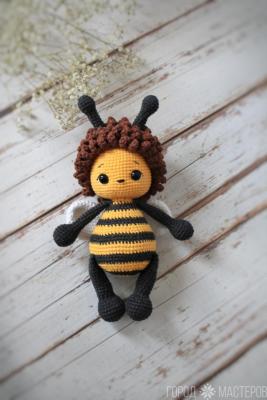 Вязаная игрушка Пчёлка - 3
