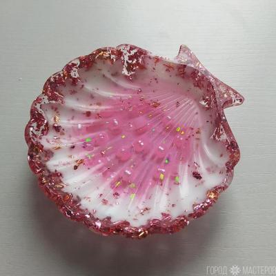 Блюдце "ракушка" из эпоксидной смолы - 4