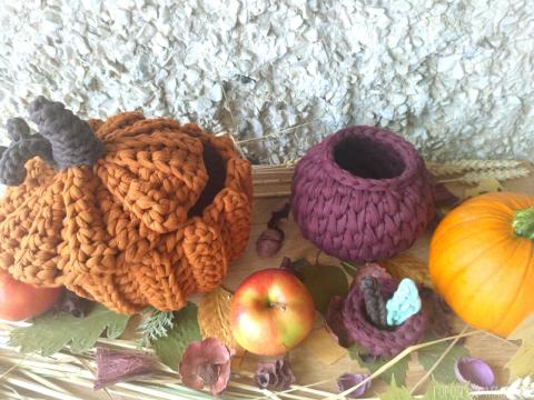 Комплект интерьерных корзин ручной работы - 2