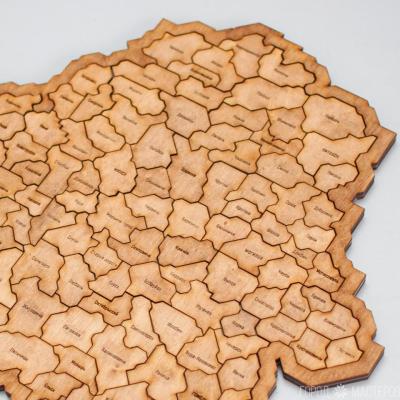 Деревянная карта-пазл - 3