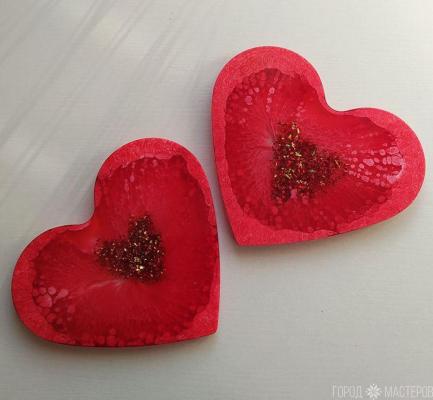 Подстаканник (костер) из эпоксидной смолы - 2