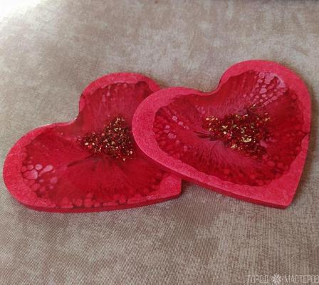 Подстаканник (костер) из эпоксидной смолы - 3