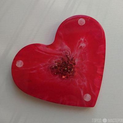 Подстаканник (костер) из эпоксидной смолы - 5