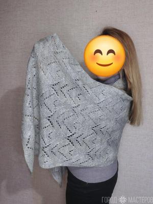 Вязаный палантин - 3