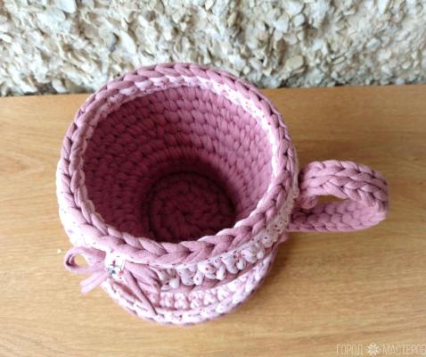 Интерьерная корзина ручной работы - 3