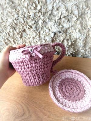 Интерьерная корзина ручной работы - 5