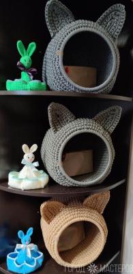 ПАСХАЛЬНЫЙ ЗАЯЦ С КАРМАНАМИ ДЛЯ ЯИЦ - 3