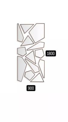 Зеркальное панно Zeno S black - 4