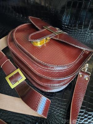 Сумка из натуральной кожи ручной работы - 5